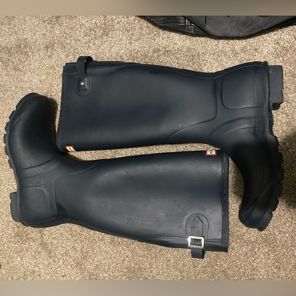 HUNTER Original Tall Boot in Navy - Picture 6 of 7